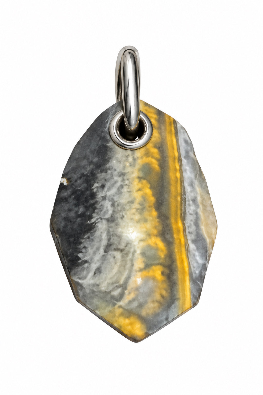 Bumblebee Jasper - Eclipse Jasper .925 Sterling Silver Pendant