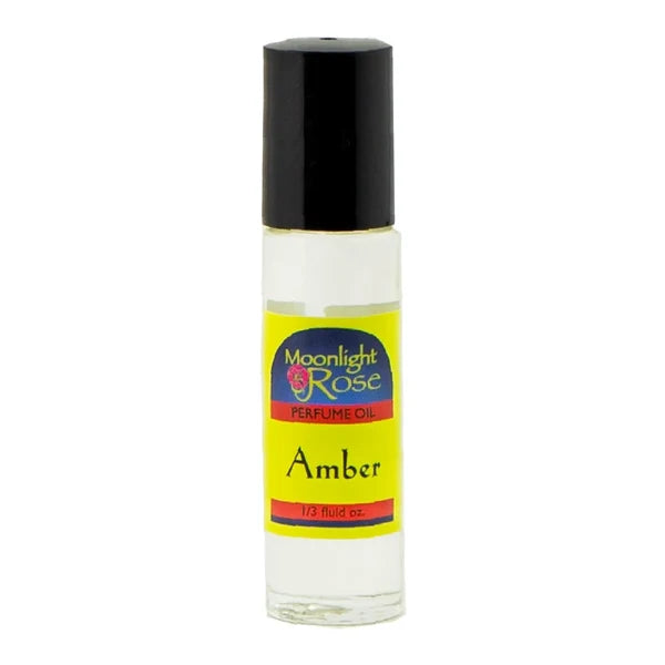 AMBER - MOONLIGHT ROSE BODY PERFUME OIL ROLL ON 1/3oz