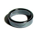 Hematite 6mm Plain Flat Band Ring Non Magnetic Size #8