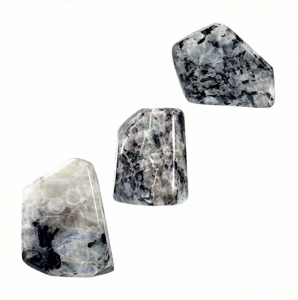 Rainbow Moonstone Polished Polygon 2-3" - India
