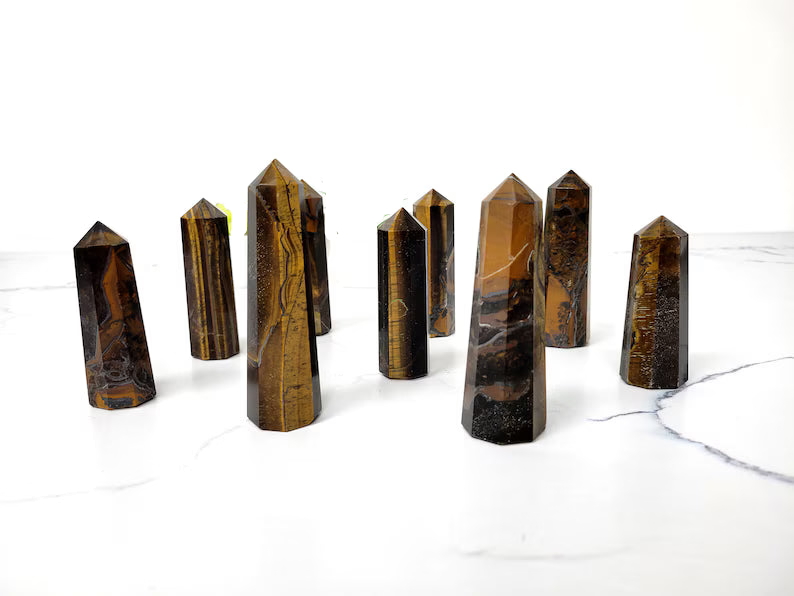 Tiger Eye Tower 3-4″ - India