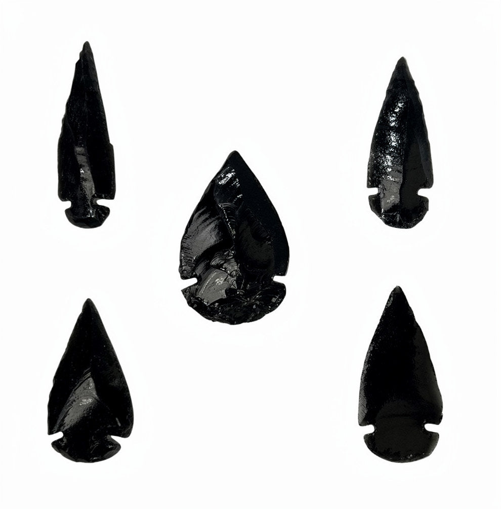 Black Obsidian Arrowhead Mexico 2-2.5"