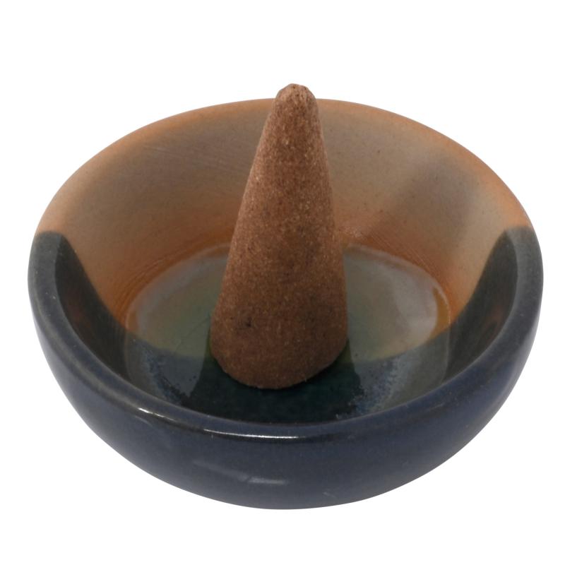 CERAMIC CONE BURNER & TRINKET BOWL 1.75"