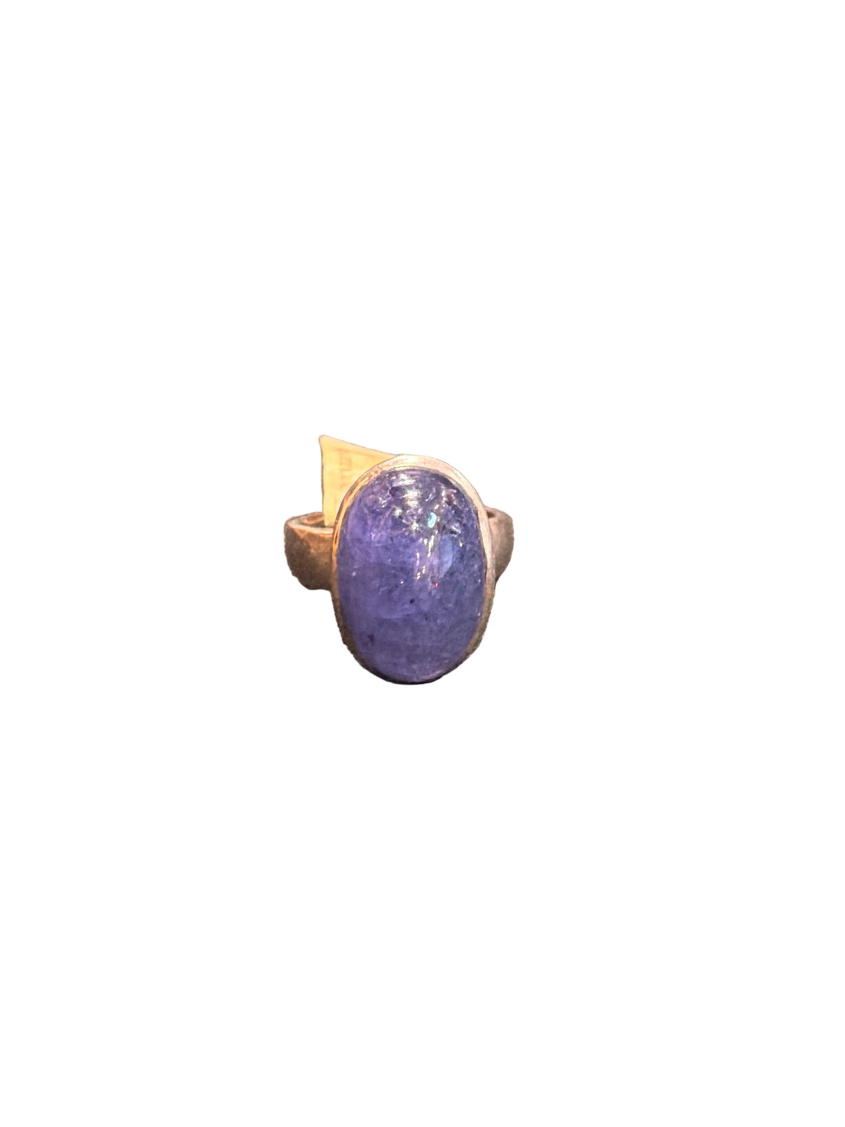 Tanzanite Oval Cab .925 Sterling Silver Ring Size 8