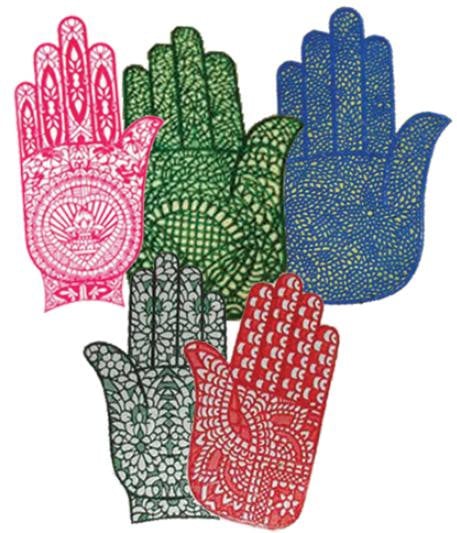 HENNA HAND STENCILS SINGLE (SMALL)