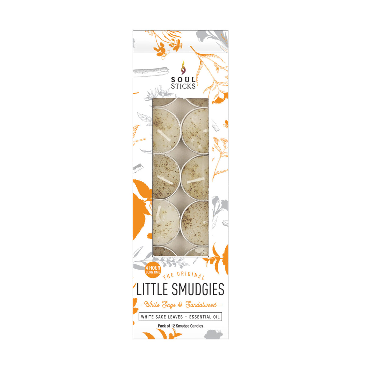WHITE SAGE & SANDALWOOD PACK LITTLE SMUDGIES CANDLES