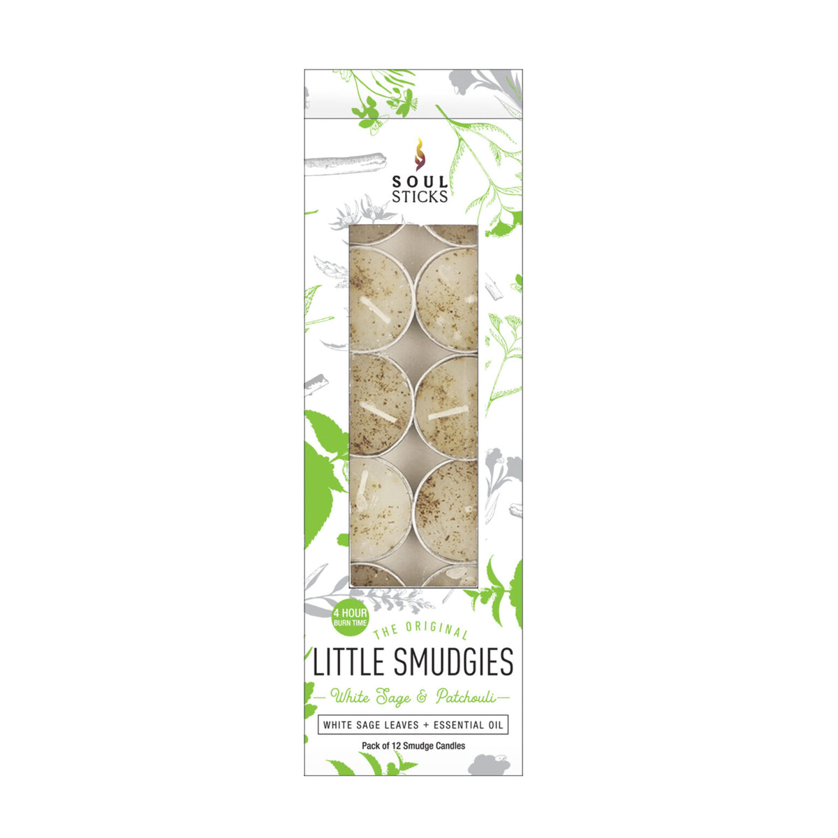 WHITE SAGE & PATCHOULI PACK - LITTLE SMUDGIES CANDLES