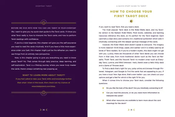 Everyday Tarot (Revised and Expanded Paperback) Unlock Your Inner Wisdom and Manifest Your Future By Brigit Esselmont