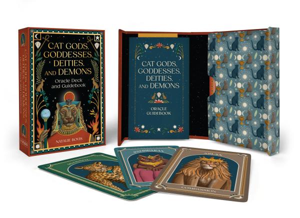 Cat Gods, Goddesses, Deities, and Demons Oracle Deck and Guidebook By Natalie Bovis