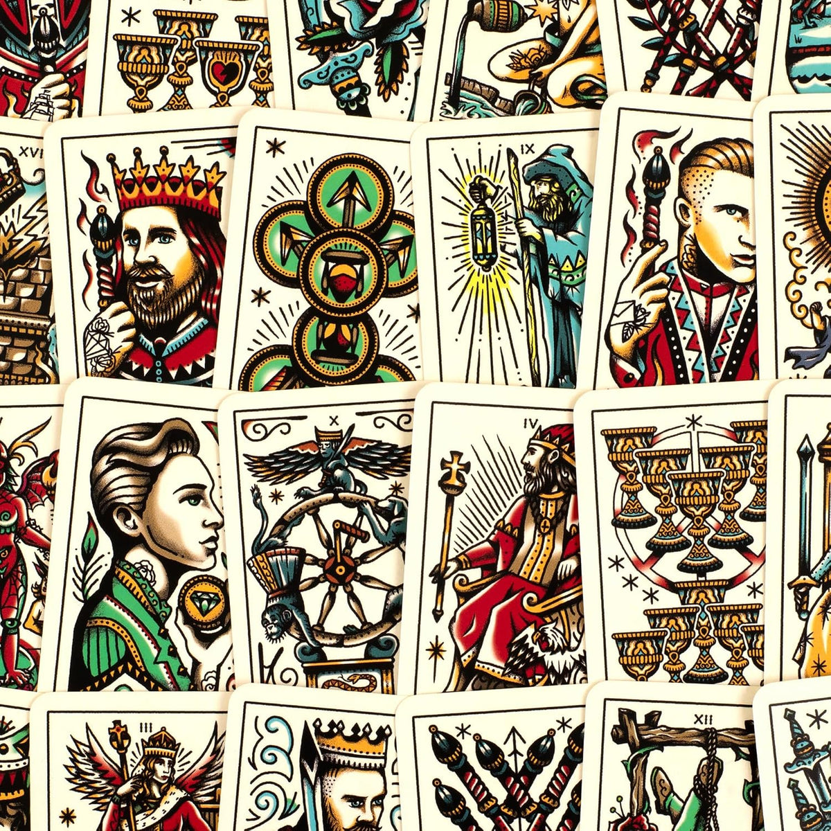 Tattoo Tarot (Mini Deck): Ink & Intuition by Diana McMahon Collis (
