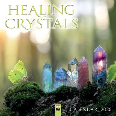 Healing Crystals Wall Calendar 2026 (Art Calendar)