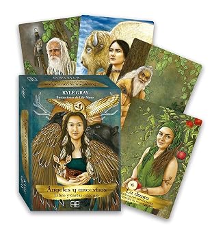 Ángeles y ancestros: Libro y cartas oráculo by Kyle Gray