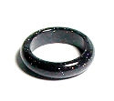 Blue Goldstone 6mm Domed Band Ring Size 8