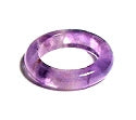 Amethyst 6MM Domed Band Ring Size 8