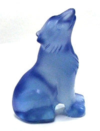 50MM STONE WOLF IN BLUE AGATE