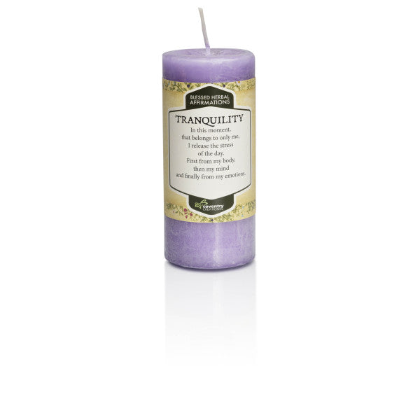 Tranquility Blessed Herbal Affirmations Candle - Coventry Creations