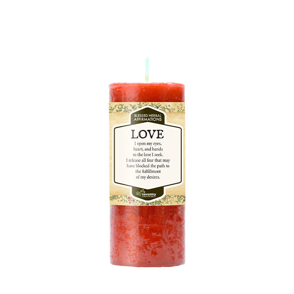 Love Blessed Herbal Affirmations Candle - Coventry Creations