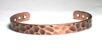 Pure Copper Cuff Bracelet With Magnetic Gauss Range 1200-1500 Style #079-AC