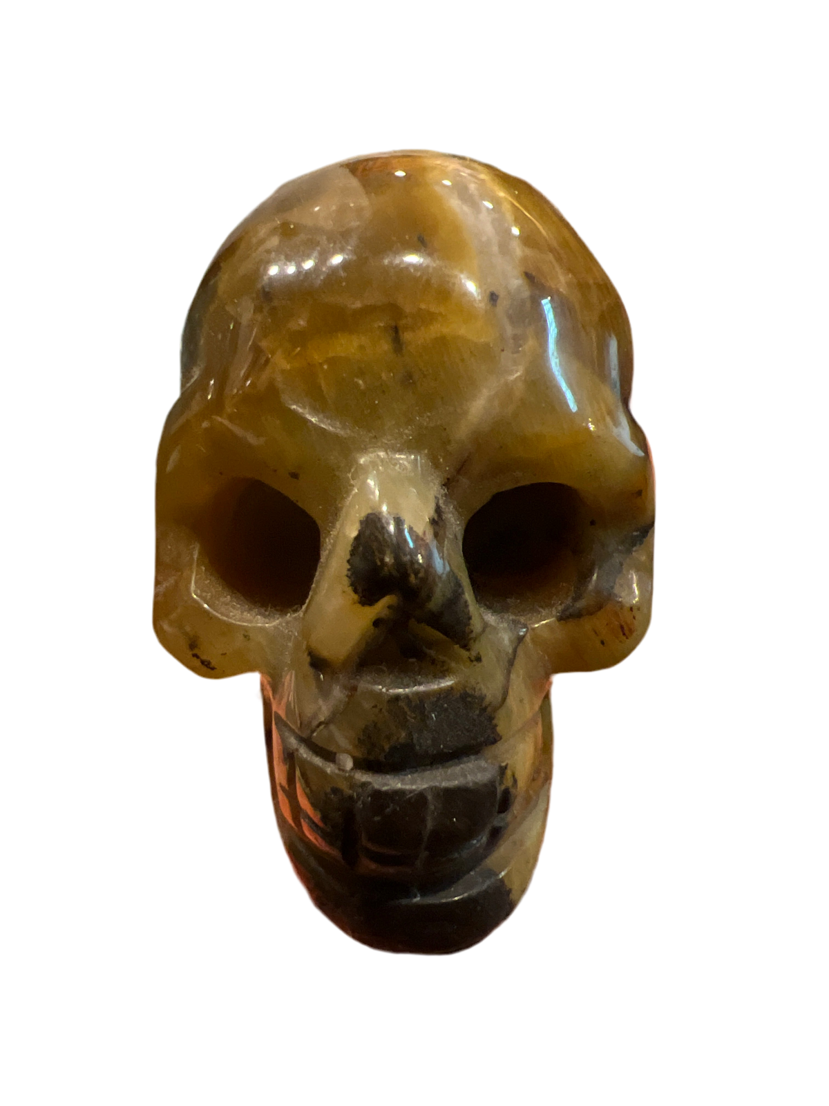 Tiger Eye Crystal Skull Shaped 50mm