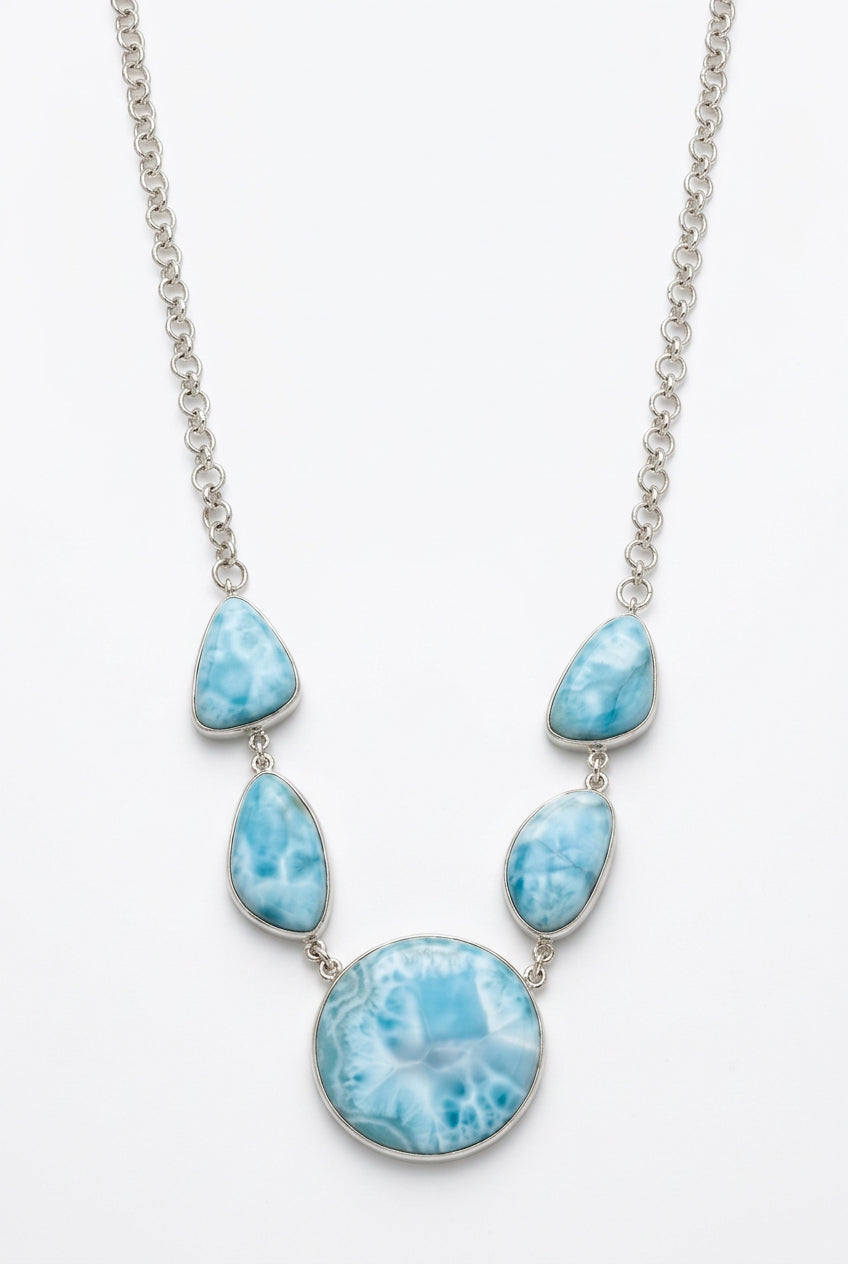 Larimar .925 Silver Necklace
