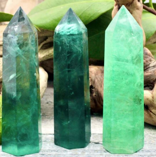 Green Fluorite Tower 4-5"- Asia
