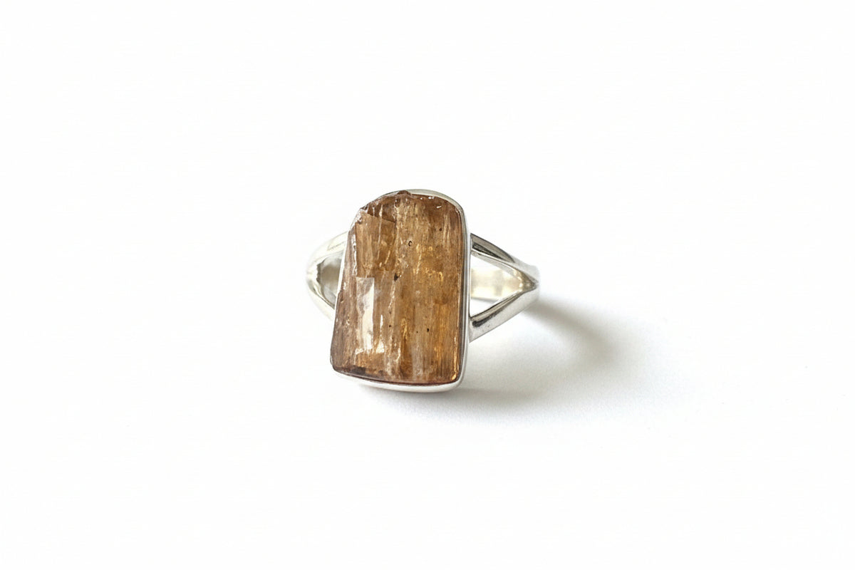 Imperial Topaz .925 Silver Ring Size 8
