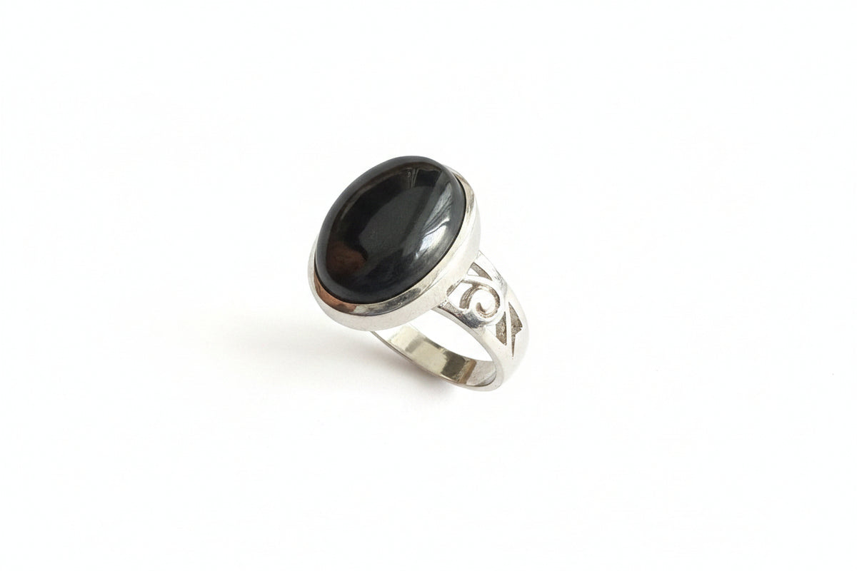 Hematite .925 Silver Ring Size 7