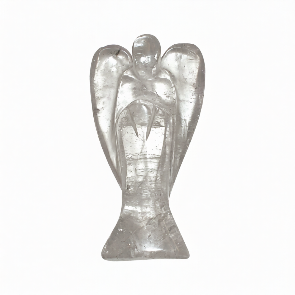 Clear Quartz 3" Carved Angel