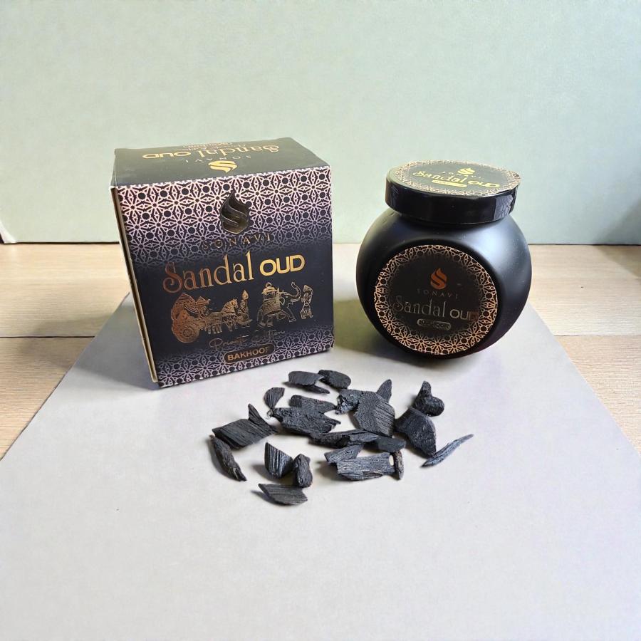 Sandal Oud Bakhoor Incense Chips SONAVI – Private Edition - 40g Jar