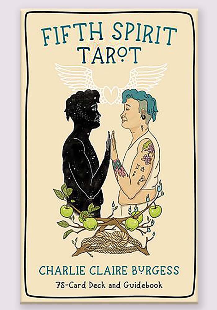 Fifth Spirit Tarot by Charlie Claire Burgess – inclusive 78‑card deck queering traditional tarot archetypes for gender‑fluid empowerment.