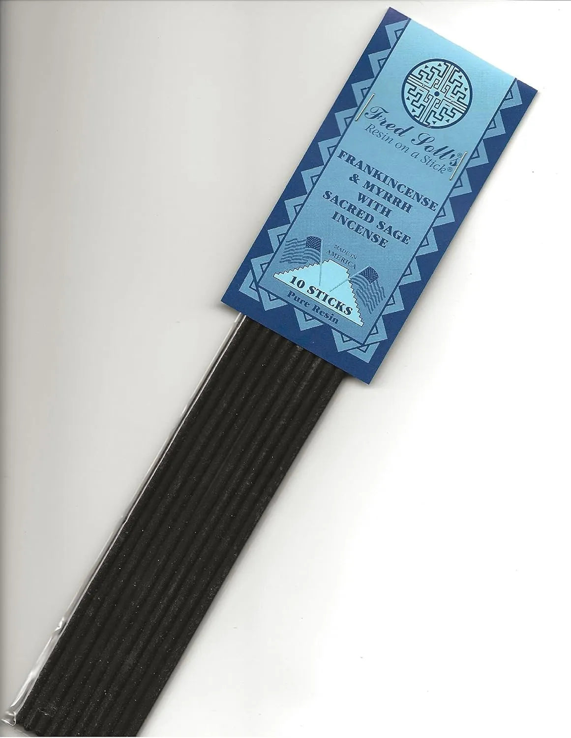 Frankincense & Myrrh W/ Sacred Sage Pure Resin Incense 10 Sticks Per Pack Fred Solls at Namaste Bookshop near Union Square, NYC