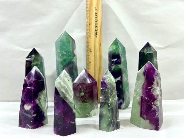 Rainbow Fluorite Tower 3-4"