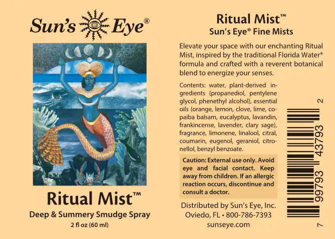Ritual Mist Sun's Eye Fine Mists Smudge Spray 8oz