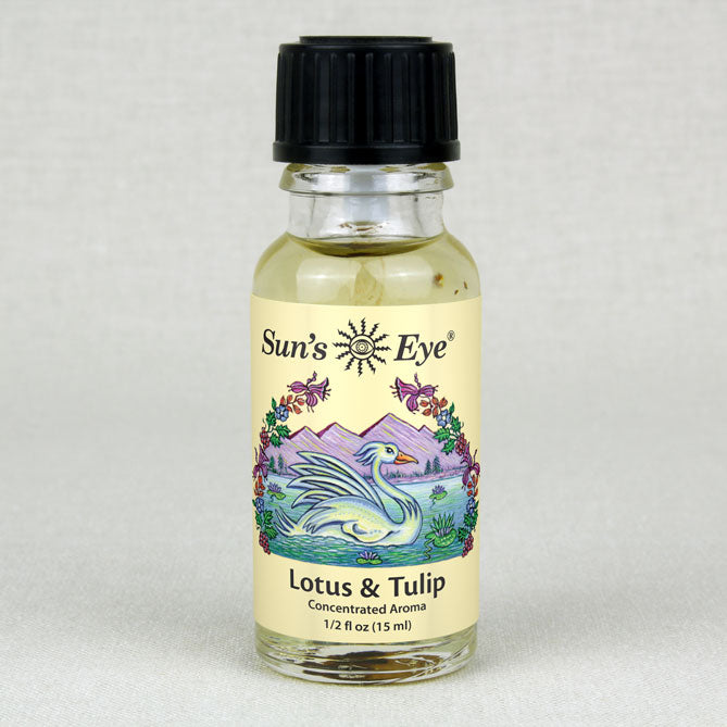 Sun's Eye Lotus & Tulip 1/2 fl oz oil bottle