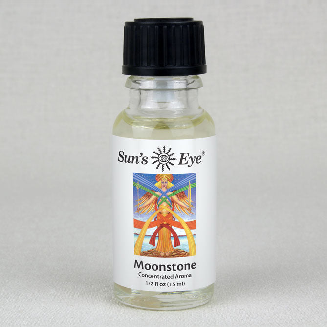 Sun's Eye Moonstone 1/2 fl oz oil bottle
