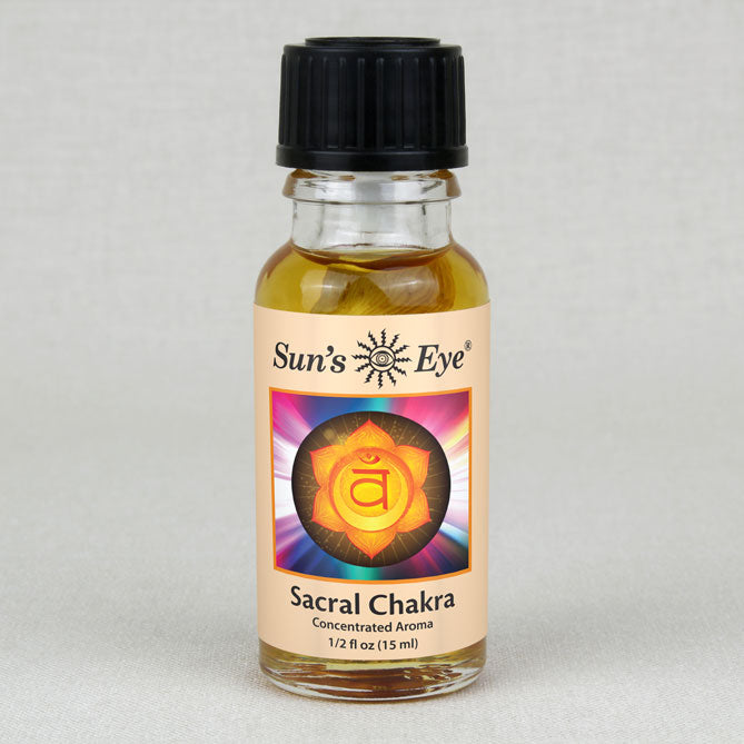 Sun's Eye Sacral Chakra 1/2 fl oz oil bottle