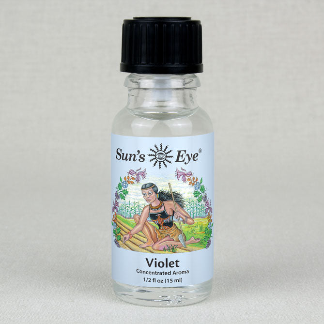 Sun's Eye Violet 1/2 fl oz oil bottle
