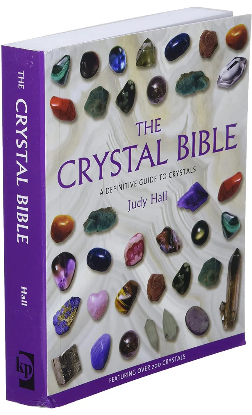 The Crystal Bible by Judy Hall – a bestselling guide to healing crystals, meanings, and spiritual uses.