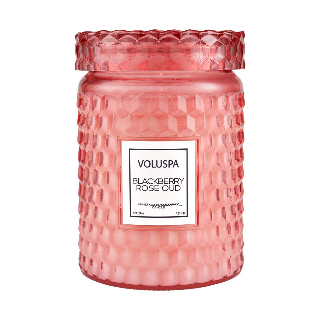 Voluspa Blackberry Rose Oud Large Jar Candle 18 oz