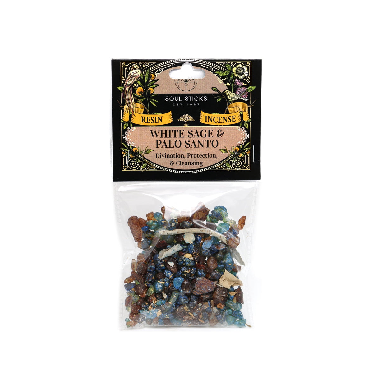 White Sage and Palo Santo natural resin incense
