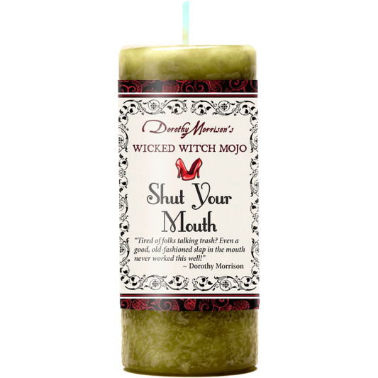 Shut your Mouth - Wicked Witch Mojo Candle - Coventry Creations