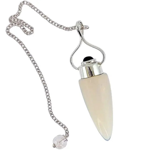 Opalite Amethyst Master Sterling Silver Pendulum