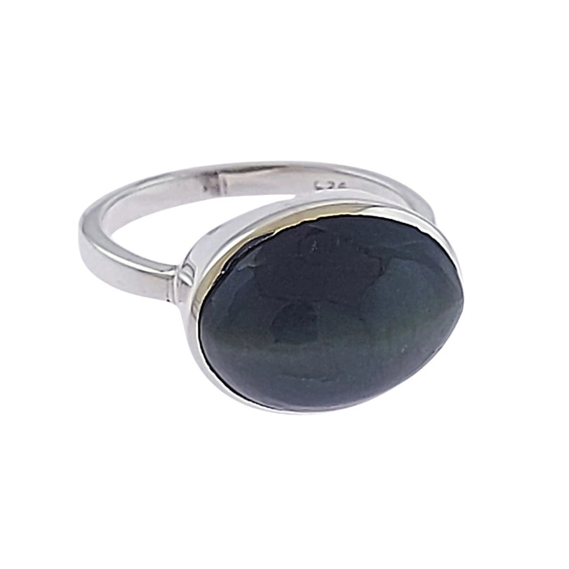 Cats Eye Sterling Silver Ring Size 7