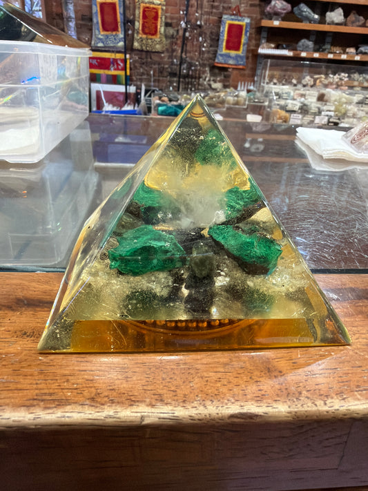 Asst Stone Orgone Pyramid