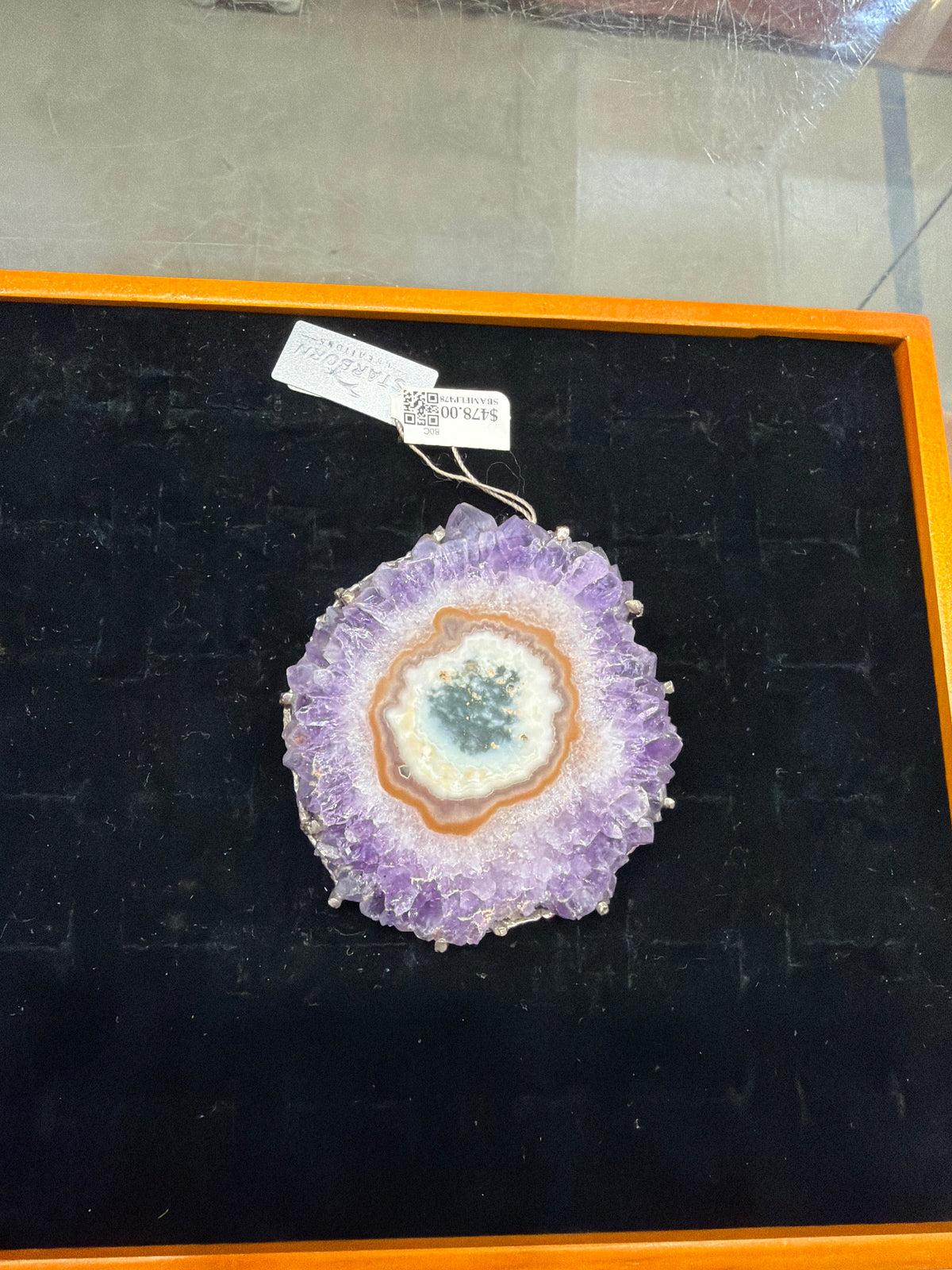 Amethyst Sterling Silver Pendant