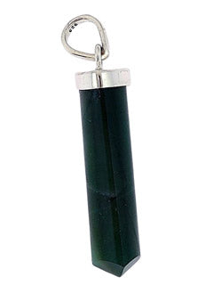 Jade Wand Point Sterling Silver Pendant