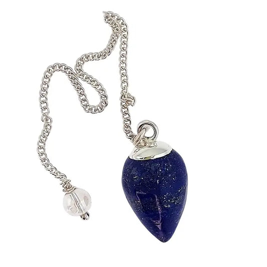 Lapis Lazuli Drop Sterling Silver Pendulum