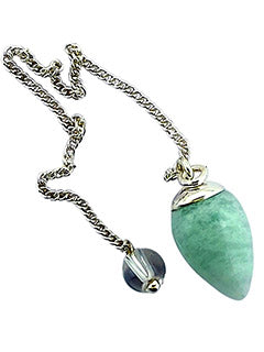 Amazonite Drop Sterling Silver Pendulum