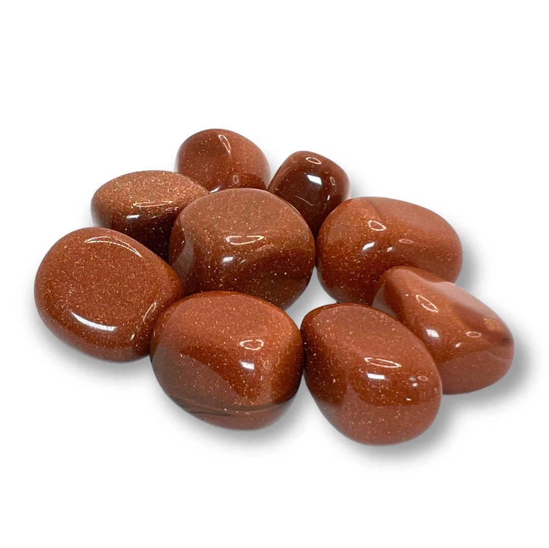 Red Goldstone Tumbled at Namaste Bookshop near Union Square, NYC