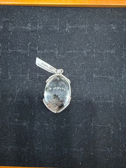 Inclusion Quartz .925 Sterling Silver Pendant